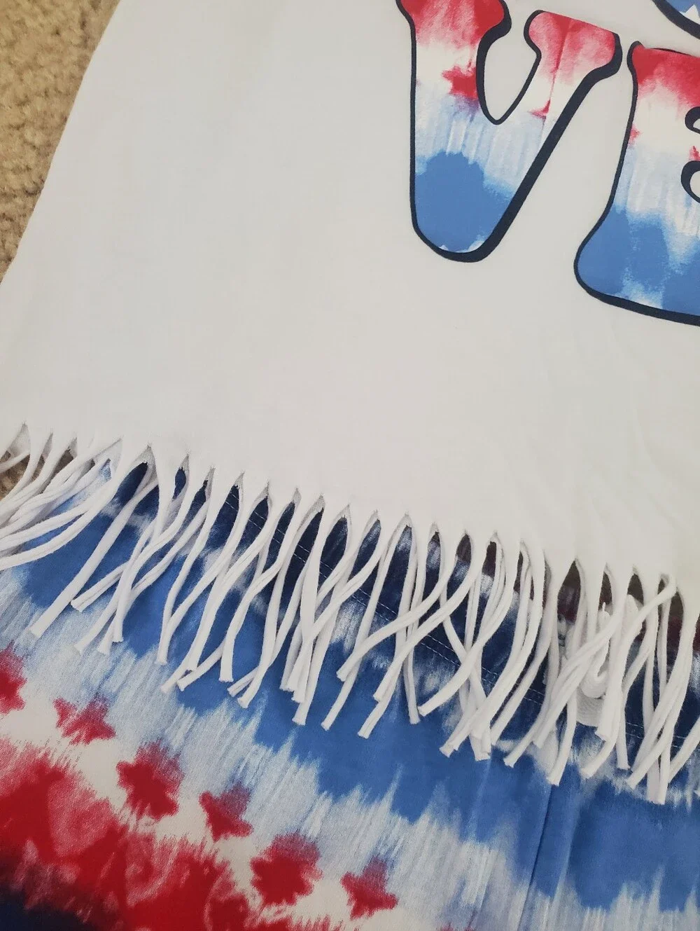 Cotton Fringe Tank And Short Set Kids Girls 10/12